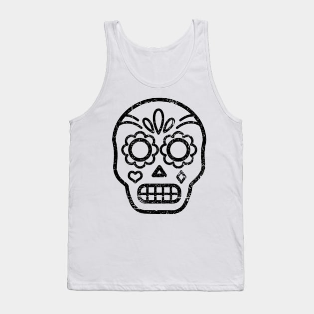 Skull icon - dia de los muertos Tank Top by verde